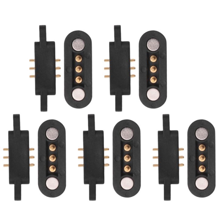 5-pairs-spring-loaded-magnetic-pogo-pin-connector-3-positions-magnets-pitch-2-3mm-through-holes-male-female-probe