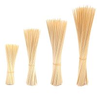 100PCS Bamboo Skewers Natural Disposable Skewer Sticks Kebab Skewers for Grill Bamboo Meat Tool Disposable Long Sticks Cables