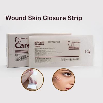 2 Bags No Suture Medical Surgical Tape Sterile Wound Skin Closure Strips For Postpartum Skin Wound Repair And Cosmetic Surgery