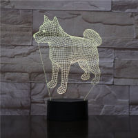 LED Smart Night Light 3D Nightlight Dog USB Powered Smart Phone Control Baby Room Decor Gift Dropshipping