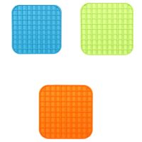 Mat for Pet Dog Feeding Food Bowl Silicone Feeding Lick Pad Dog Treat Dispensing Mat Dogs Cats Slow Food Bowls