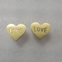 1Pcs ทองเหลืองดิบเฟอร์นิเจอร์จับพิมพ์ Love Heart Shape ตู้เสื้อผ้าประตู Knobs ดึงตู้ตู้ลิ้นชักห้องครัว Handle Hardware