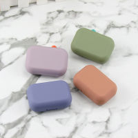 Mini Solid Contact Lens Case Cute Eyes Contact Lens Container Box Contact Lenses Holder Storage Box Case Travel Kit