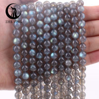 Zhe Ying ขายส่ง 6/8/10mm Labradorite สร้อยข้อมือลูกปัดรอบหินธรรมชาติ Healing คริสตัลอัญมณี Labradorite หายากสำหรับเครื่องประดับทำ