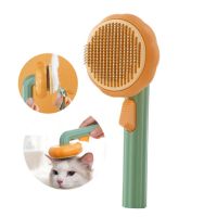 Cat Hair Brush Claw Shape Self Clean Pet Grooming Tool Short Massager Scraper Remover Dogs Hair Shedding Comb Kitten Accessories