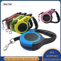 3M/5M Retractable Dog Leash for Small Medium Large Dog Durable Nylon Puppy Walking Leash Leads Automatic Extending Traction Rope Leashes