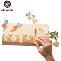 【CC】﹊✴  Lets Make Puzzles Hand Grab Boards Baby Educational Cartoon Vegetables Gifts Kid