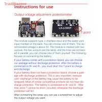 TrailB บอร์ดชาร์จแบตเตอรี่ลิเธียม2A usb type-c โมดูลลิเธียมลิเธียมลิเธียมลิเธียมลิเธียมลิเธียมลิเธียมลิเธียมไอออน18650 3.7V 4.2V โมดูลเร่งให้ DC-DC