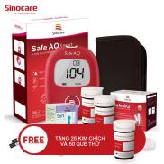 Bộ máy đo đường huyết Sinocare Safe AQ tặng 50 que thử và 50 kim lấy máu