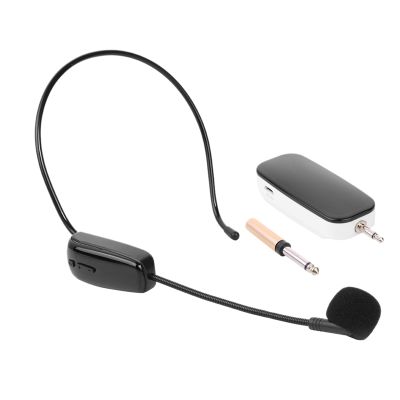 UHF 630-696 MHz Wireless Headset Capacitive Microphone with Receiver for Speakers Teaching Meeting Singing