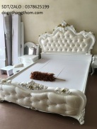 giường ngủ hoàng gia,giường ngủ tân cổ điển 1m8x2m hiện đại