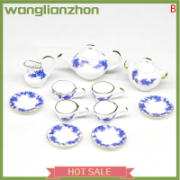 Wanglianzhon ชุดของเล่นถ้วยจานบ้านตุ๊กตาขนาดเล็ก11ชิ้น/เซ็ต1:12ชุดตุ๊กตา