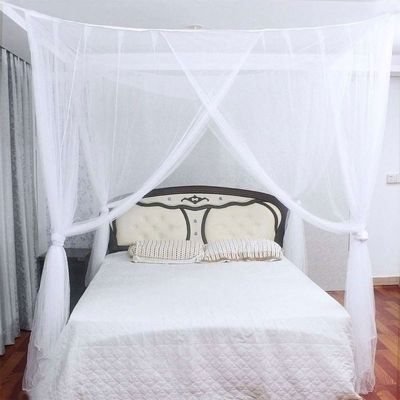 Mosquito Net Canopy 4-Corner Post Student Canopy Bed Size 190 x 210 x 240cm Y5GB
