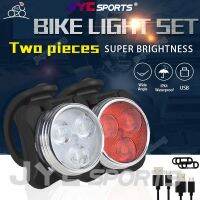 Jyc Sports Bicycle Light Set Waterproof Usb Rechargeable Bike Accessories