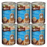 Marvo Chicken Dog Food 400g (6 cans) อาหารสุนัข มาร์โว สูตรเนื้อไก่ผสมข้าว สำหรับสุนัขอายุ 1ปีขึ้นไป 400กรัม (6 กระป๋อง)