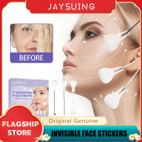 Jaysuing สติกเกอร์ใบหน้าที่มองไม่เห็นคอตาคางคู่ยก V รูปร่างเติมเทปกันน้ำที่มี3ยกเชือกยกใบหน้าอุปกรณ์สติกเกอร์ที่มองไม่เห็นสติ๊กเกอร์คางหน้าผากคอสายแพทช์กำจัดริ้วรอยต่อต้านริ้วรอยแผ่นวงยืดหยุ่น40ชิ้น