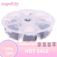 ?AngelCity มาร์กเกอร์วงแหวนรหัสสีผสม160ชิ้น กล่องเครื่องมือทันตกรรมสำหรับการจัดฟันที่มีสีสันสามารถฆ่าเชื้อได้