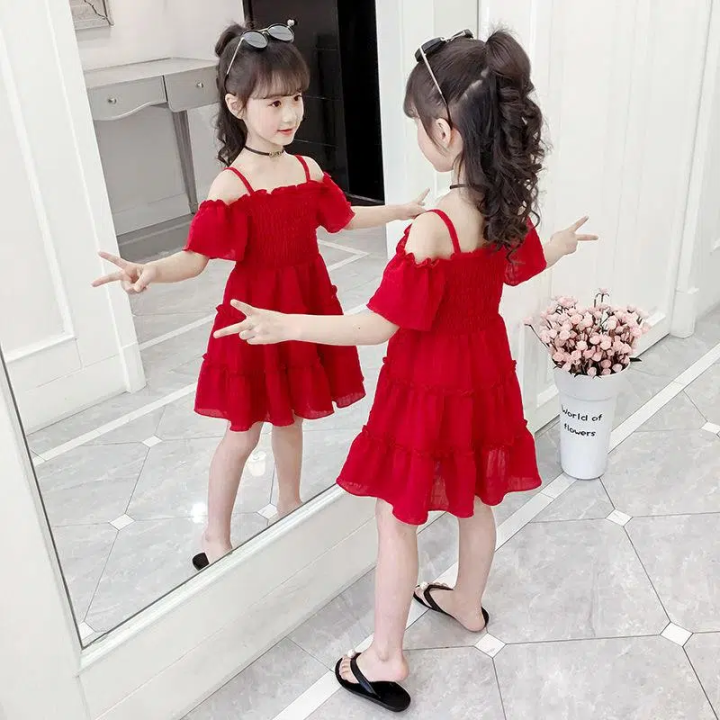 Opao Children's Fashion High Quality korean dress for kids girl casual ...