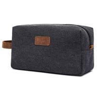 Mens Makeup Bag New Men Travel Toiletry Bag Canvas Leather Organizer