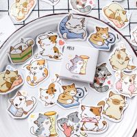 45 Pcs/box My Naughty Cats Diy Mini Paper Sticker Diary Album Scrapbooking Decoration Sticker Kawaii Stationery Stickers Labels