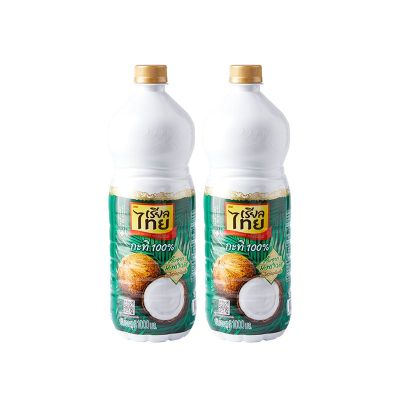 สินค้ามาใหม่! เรียลไทย กะทิขวด100% 1000 มิลลิลิตร x 2 ขวด Realthai Coconut Milk Pet 1000 ml x 2 Bottles ล็อตใหม่มาล่าสุด สินค้าสด มีเก็บเงินปลายทาง