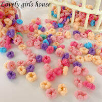 【♡Lovely girls house♡】ยางรัดผมสีสันสดใสสไตล์เกาหลี,ยางรัดผมหางม้าสำหรับเด็กผู้หญิงอุปกรณ์เสริมสำหรับผมแฟชั่นปี100ชิ้น/เซ็ต