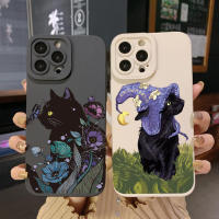 เคสป้องกันสำหรับ VIVO Y15S Y15A T1 5G T1X Y02S Y21S Y21A Y02 Y02A Y36 Y33S Y12S Y11S Y12A Y01 Y20A Y22ดอกไม้วิเศษแมวขอบสี่เหลี่ยมคลุมเต็มเลนตัวเคสป้องกัน