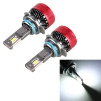 AutoAccessories ไฟหน้ารถยนต์6500LM LED 65W 6000K 1คู่9012 DC12V