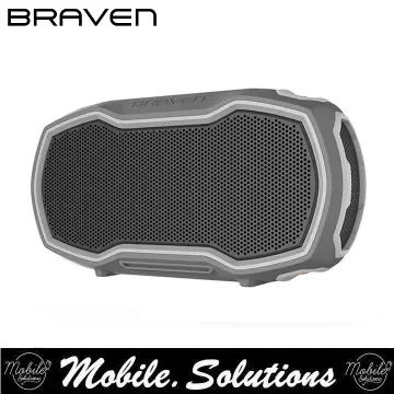 Braven Ready Elite Outdoor Waterproof Bluetooth Speaker, Grey/Grey