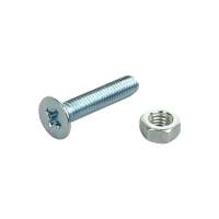 สกรูเกลียวมิลน็อต JF DEXZON 5X25 มม. 25 ตัวMACHINE SCREW WITH NUT JF DEXZON 5X25MM 25PCS **หมดแล้วหมดเลย**