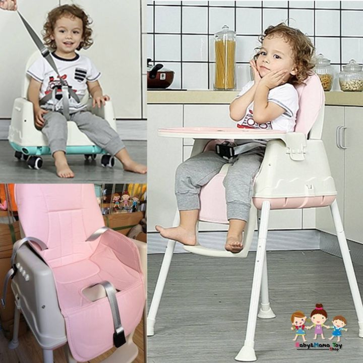 เก้าอี้กินข้าวเด็ก-เก้าอี้ทานข้าวเด็ก-เก้าอี้เด็ก-โต๊ะกินข้าวเด็ก-high-chair-multifuntion-ฟรี-เบาะนั่ง-ถาดรองอาหาร