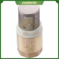 ZOWBRSH ทองสีทอง วาล์วตรวจสอบตาข่าย ทองเหลืองเบิ้ล DN25-1" วาล์วไหลย้อนกลับ ไม่ส่งคืน ความต้านทานต่อโอโซน วาวล์ทางเดียว น้ำมันน้ำแก๊ส