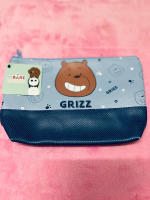 Moshi กระเป๋าใส่เครื่องสำอางค์ เครื่องเขียน We Bare Bears ลายหมีน้ำตาล GRIZZ A020