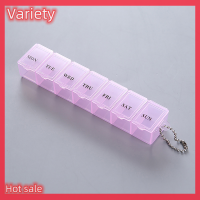 Variety ✨Hot Sale✨ กล่องยา7วันกล่องยาจัดระเบียบสำหรับเก็บแท็บเล็ตรายสัปดาห์กล่องใส่ยา3สี