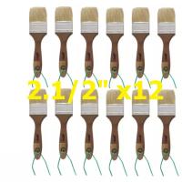 แปรงทาสี ขนาด 2.1/2" (12 อัน) GTO Paint Brush