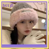 BTTJ0 หนาขึ้น หมวกตุ๊กตาผ้า ฤดูหนาวที่อบอุ่น หมวกบีนนี่ น่ารักน่ารักๆ หมวก skullcap ผู้หญิงผู้หญิงผู้หญิง