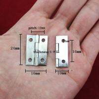 Silver Color Metal Cabinet Door Luggage Hinge4 Holes DecorFurniture Decoration24x16mm20Pcs