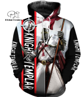 3D HOODIE-  XZX180305   KNIGHTS TEMPLAR COMMANDERY HOODIE - CASUAL JESUS GUARD , SWEATSHIRTS &amp; ZIPPER 09