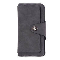 GDS PU Leather Tri-Fold Wallet แฟชั่นหรูหราเรียบง่ายสำหรับธุรกิจ