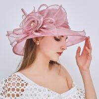 Hats Women Elegant Flowers
