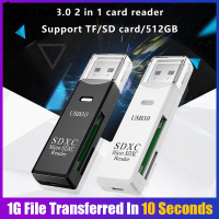 2-IN-1 USB 3.0 Card Reader Flash Smart Memory Card 2ช่องสำหรับ TF SD Micro SD Card Adapter อุปกรณ์เสริมสำหรับแล็ปท็อป PC Notebook Linux