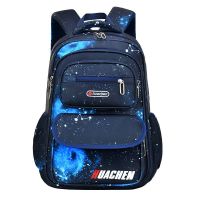 High-end Childrens schoolbags for boys in grades 1-3 grades 4-6 refrigerator-style side-opening door large-capacity elementary school students schoolbags waterproof and lightening Uniqlo original