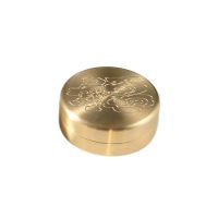 Brass Pill Box Waterproof Sealed Brass Outdoor Pill Jewelry Tea Box Dustproof Waterproof Moisture-Proof Drying