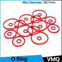 VMQ Rubber O Sealing Ring Gasket Silicone Washers for Vehicle Repair Professional PlumbingAir Gas Connections WD5/5.7