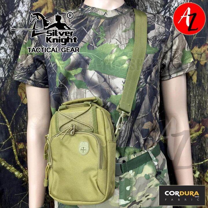 SILVER KNIGHT SK1883 Tactical Messenger Sling Bag Concealed Carry Bag