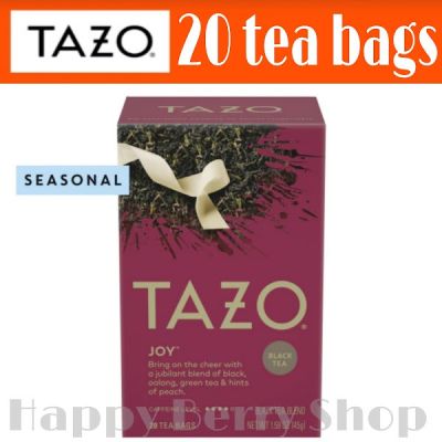 Premium for U📌TAZO TEA  ชาดำและอู่หลง JOY LIMITED EDITION TEA  ชาเพื่อสุขภาพ นำเข้าจากประเทศอเมริกา 1 กล่องมี 20 ซอง📌