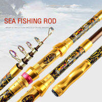 FIT160 คันเบ็ดตกปลาทะเล Super hard sea rod ยาวขว้าง 2.1m/2.4m ชุดอุปกรณ์ตกปลาคันเบ็ดตกปลาทะเล