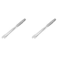 2pcs 9.4-Inch Tweezer Tongs,Kitchen Tweezer Tongs,Extra-Long Stainless Steel Tweezers Tongs