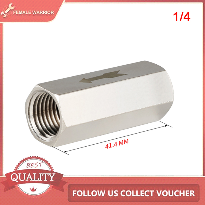 Female Warrior Pneumatic Check Valve 6mm 8mm 10mm 1/4 OD Hose One Way