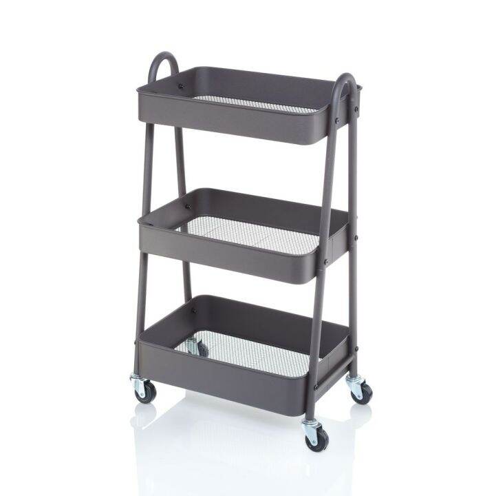 100 METAL MultiFunction Trolley 3 Tier Kitchen Storage Racks Office
